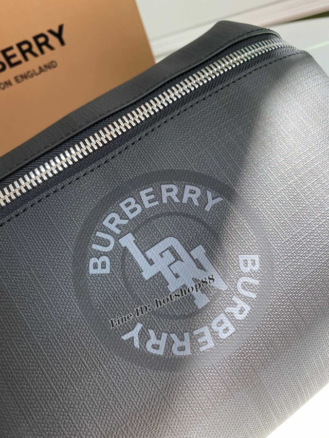 Burberry專櫃新款腰包 巴寶莉London格紋男士腰包挎包 yxb1184